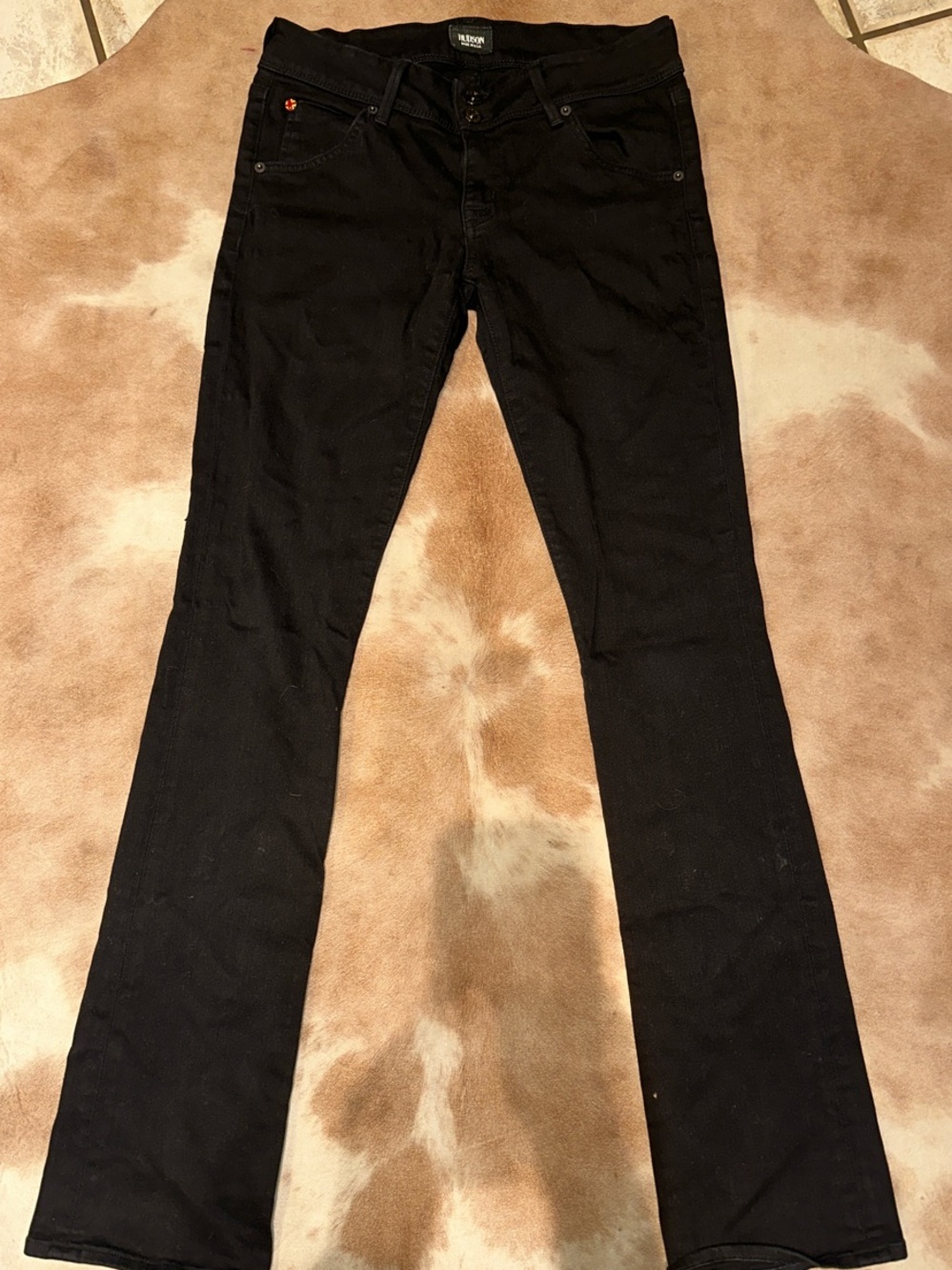 Hudson Jeans Black Straight Leg Women's Jeans